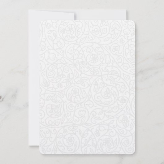 花嫁の両親が主催する結婚式招待状 招待状 (裏面)