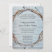 花嫁の両親が主催する結婚式招待状 招待状 (正面)