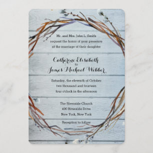 花嫁の両親が主催する結婚式招待状 招待状