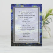 花嫁の両親の招待、スターリーナイト 招待状 (スタンド正面)