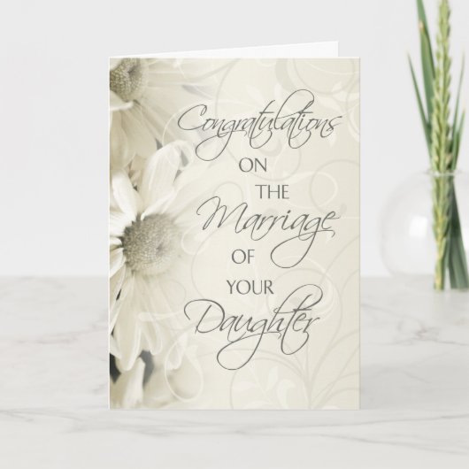 花嫁の両親への結婚祝いカード カード (正面)