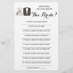 花嫁の事は知ってる?ゲームカード チラシ