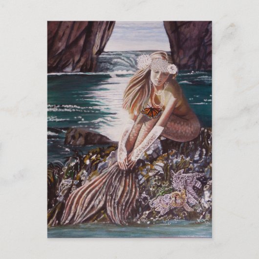 花嫁の人魚はがき ポストカード (正面)