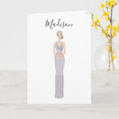 花嫁の介添え人になってくれる？ プロポーズカード カード (黄色い花)