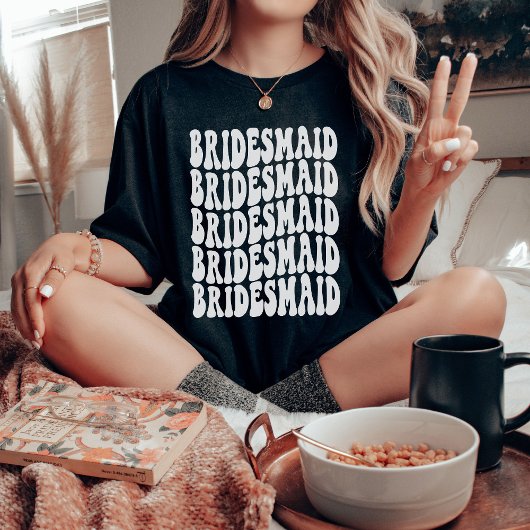 花嫁の介添え人へのプレゼント オーダーメイド ウェディングパーティー Tシャツ