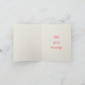 花嫁の介添え人への感謝の手紙 サンキューカード (内部)