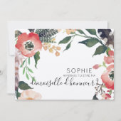 花嫁の介添え人への招待状 招待状 (正面)