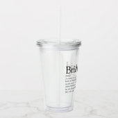 花嫁の介添え人への特別な贈り物 アクリルタンブラー (右)