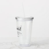 花嫁の介添え人への特別な贈り物 アクリルタンブラー (左)