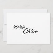 花嫁の介添え人カスタムプロポーズカードテンプレート 招待状 (裏面)