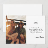 花嫁の介添え人カスタム提案カードテンプレート 招待状 (正面/裏面)