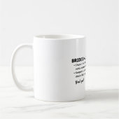 花嫁の介添え人定義カード - ユーモアと心からの感謝 コーヒーマグカップ (左)