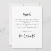 花嫁の介添え人提案カード セーブザデート (裏面)