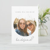 花嫁の介添え人提案カード 招待状 (スタンド正面)