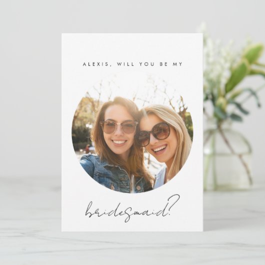 花嫁の介添え人提案カード 招待状 (スタンド正面)