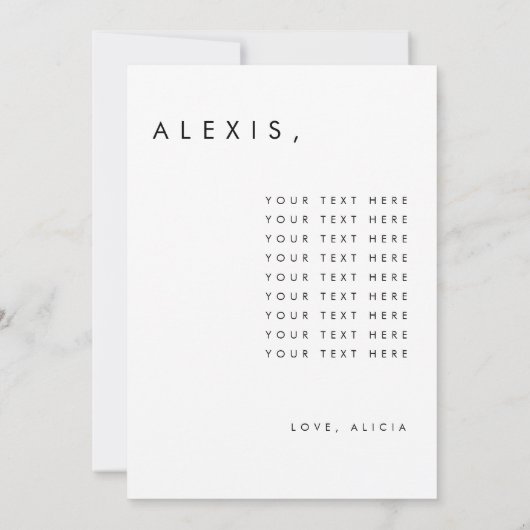 花嫁の介添え人提案カード 招待状 (裏面)