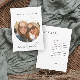 花嫁の介添え人提案カード 招待状