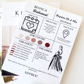 花嫁の介添え人提案新聞+介添え人情報カード 招待状