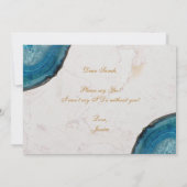 花嫁の介添え人提案 ブルージオードアゲート大理石 カード (裏面)