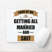 花嫁の介添え人用Tシャツ 酔っ払い独身最後の夜 結婚式 マウスパッド (マウス)