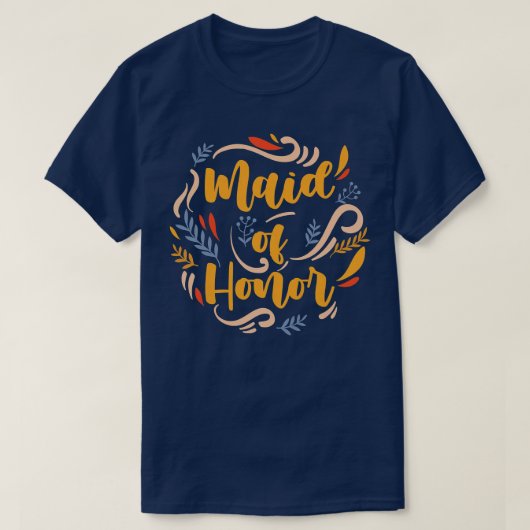 花嫁の介添え人 ウェディングパーティー ブライズメイド Tシャツ (デザイン正面)