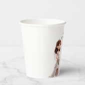 花嫁の介添え人  | スクリプトのかわいい漫画の花嫁 紙コップ (右)