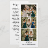 花嫁の介添え人 フォトストリップ3枚 提案カード 招待状 (正面/裏面)