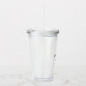 花嫁の介添え人 モダン ミニマリスト スクリプト 結婚前パーティー アクリルタンブラー (右)