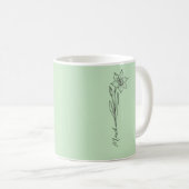 花嫁の介添え人 水仙 3月 誕生月の花 コーヒーマグカップ (正面右)