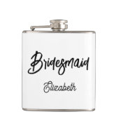 花嫁の介添え 黒 白 結婚式 フラスク (正面)