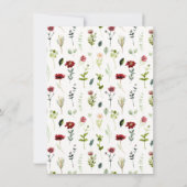 花嫁の付いた茶 |フローラブライダルシャワー 招待状 (裏面)