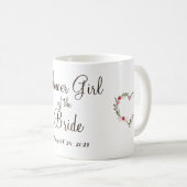 花嫁の付き添い（フラワーガール）のカップ コーヒーマグカップ (正面右)