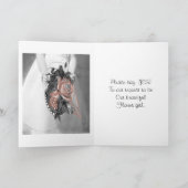 花嫁の付随のフラワー・ガールの要求挨拶状 招待状 (内部)