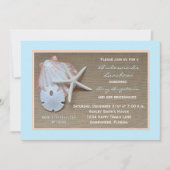 花嫁の仲間たちとのランチ会の招待状 - ビーチをテーマにしたもの 招待状 (正面)