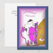 花嫁の仲間たちとのランチ会への招待状 招待状 (正面/裏面)