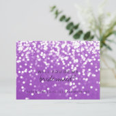 花嫁の仲間になってカード - ラベンダーグリッター 招待状 (スタンド正面)