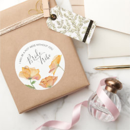 花嫁の仲間への提案 花嫁の部族へのギフトラベル ラウンドシール