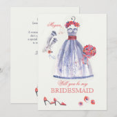 花嫁の仲間カード 招待状 (正面/裏面)
