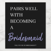 花嫁の仲間発表 ワインボトルラベル ワインラベル (シングルラベル)