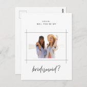 花嫁の仲間 ウェディングパーティーのお願い フォトポストカード ポストカード (正面/裏面)