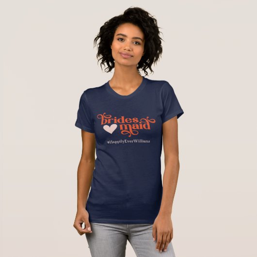 花嫁の仲間 カスタムハッシュタグTシャツ Tシャツ (正面フル)