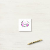 花嫁の仲間 ピンク ブラック サングラス ハート ブライズメイド ポストイット (デスク上)