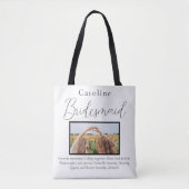 花嫁の仲間 フォト お気に入りの思い出 プロポーズ トートバッグ (正面)