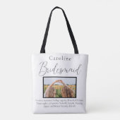 花嫁の仲間 フォト お気に入りの思い出 プロポーズ トートバッグ (裏面)