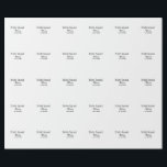 花嫁の仲間 ブライズメイド 名前追加 バチェロレッテパーティー ラッピングペーパー<br><div class="desc">デザイン</div>