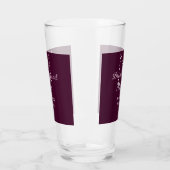 花嫁の仲間 名前 モノグラム ドット ブライズメイド Mauve タンブラーグラス (左)