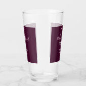 花嫁の仲間 名前 モノグラム ドット ブライズメイド Mauve タンブラーグラス (右)