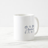 花嫁の仲間 花嫁チーム リボン 花嫁のグループ 結婚式 コーヒーマグカップ (正面右)