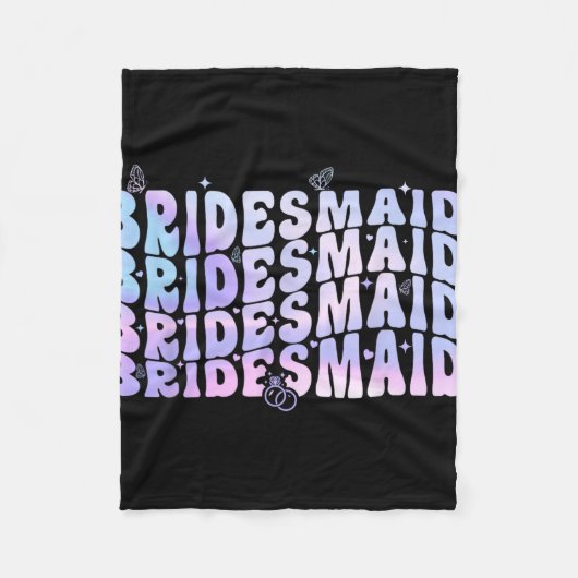 花嫁の仲間 花嫁 私と一緒 楽しい独身最後の旅 パーティ フリースブランケット (正面)