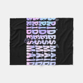 花嫁の仲間 花嫁 私と一緒 楽しい独身最後の旅 フリースブランケット (正面(横))